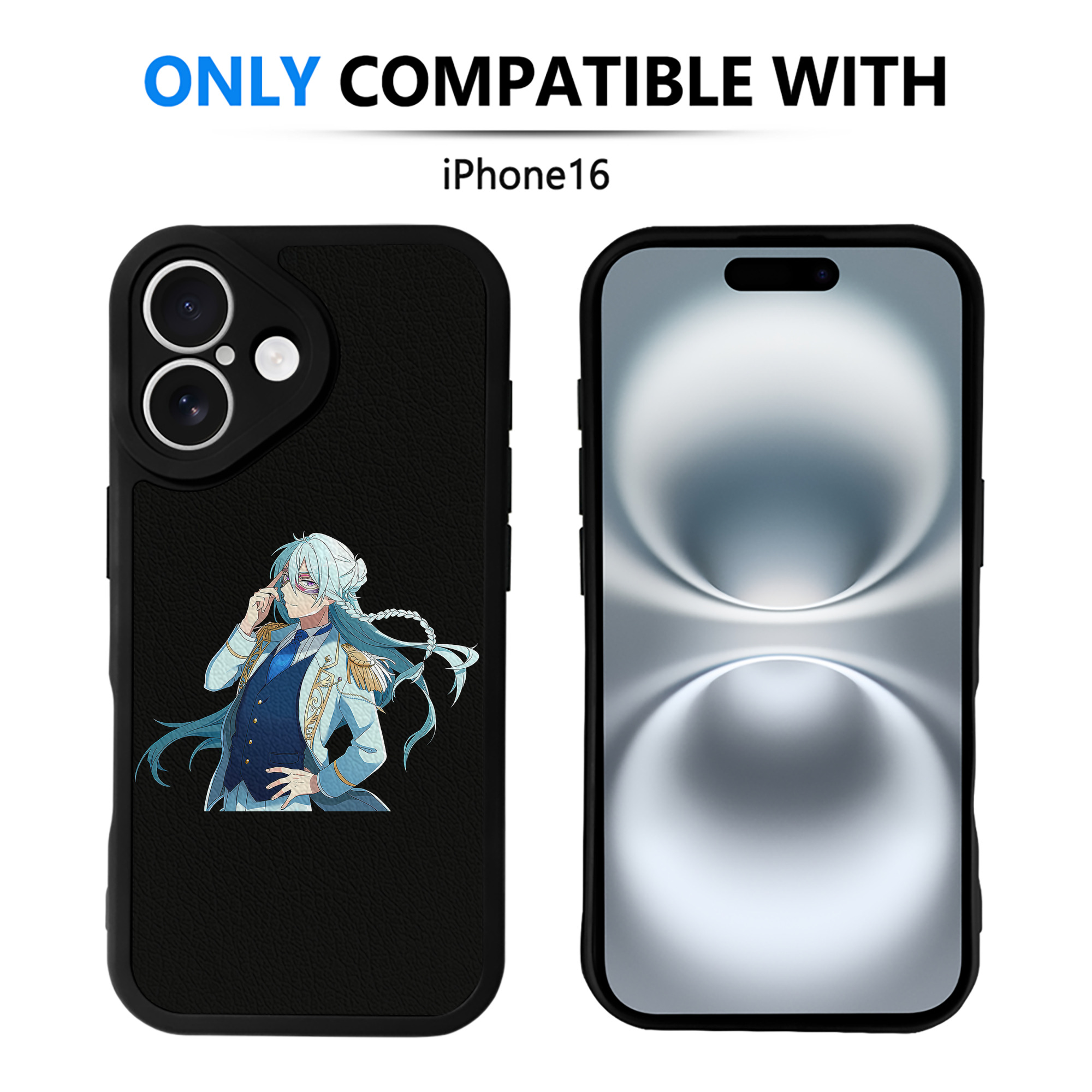 （画像用） あんさんぶるスターズ! Ensemble Stars 【iPhone 16シリーズ対応】シリコンスマホケース（レザー調） 材質：シリコン